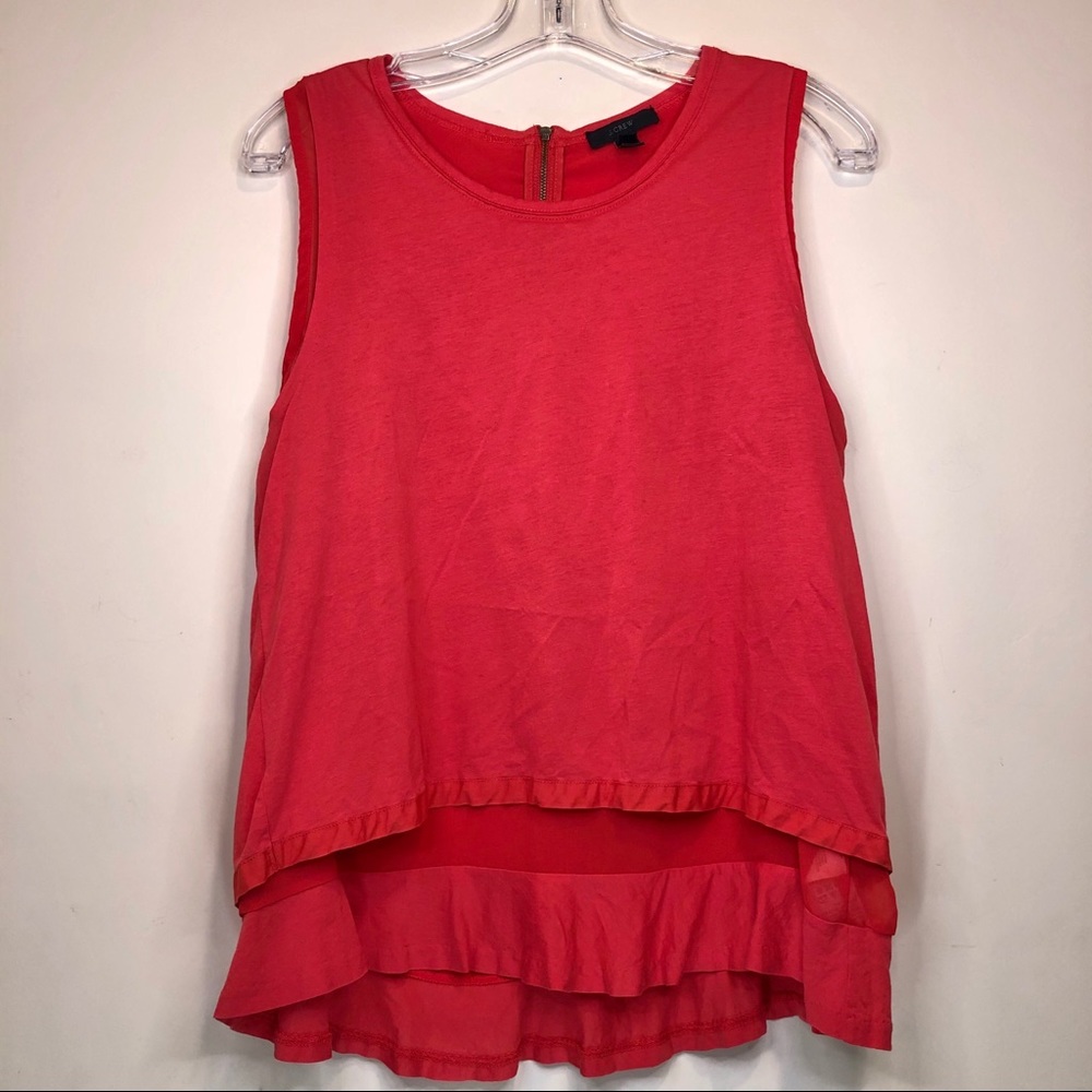 J. CREW 🧡 Sz. M tangerine layered tank
